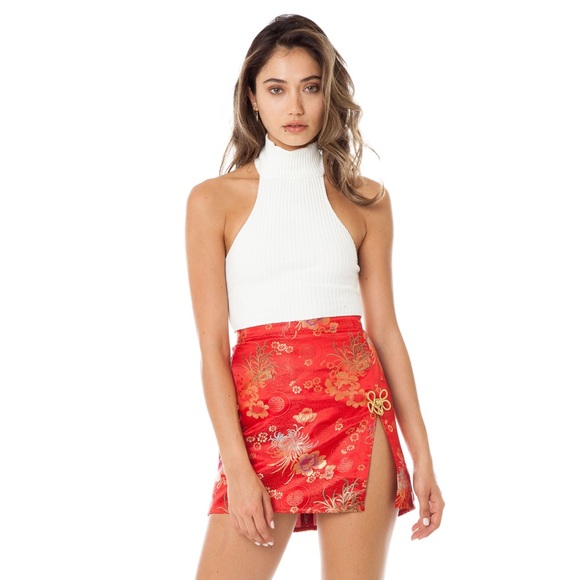*SOLD*AREYOUAMI Jia Skirt XS In Red*SOLD* - Picture 4 of 5